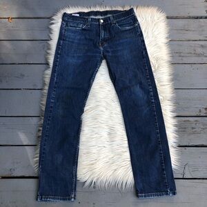 Levi’s 513 Boot Cut Straight Leg Blue Denim Womens Jeans size 32x30